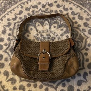 Coach Shoulder Camel Brown Bag